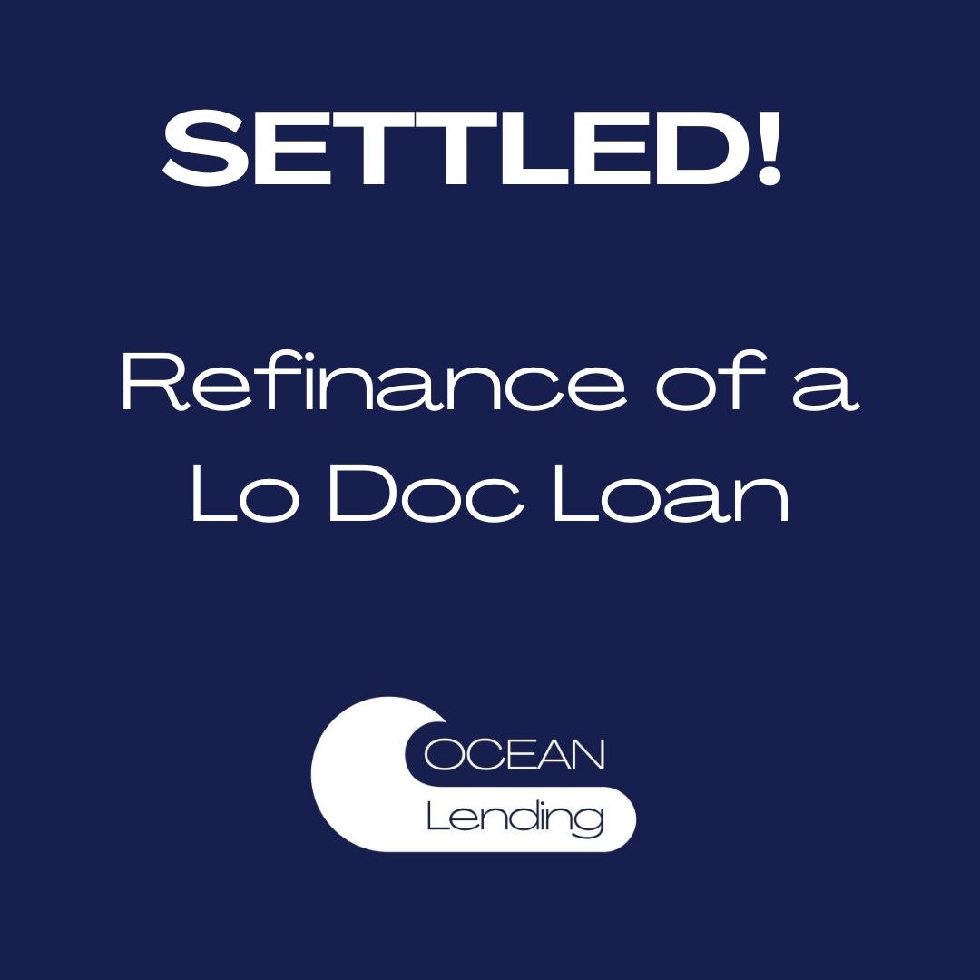 Refinance of a Lo Doc Loan